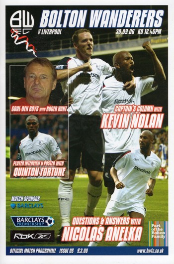 Match programme